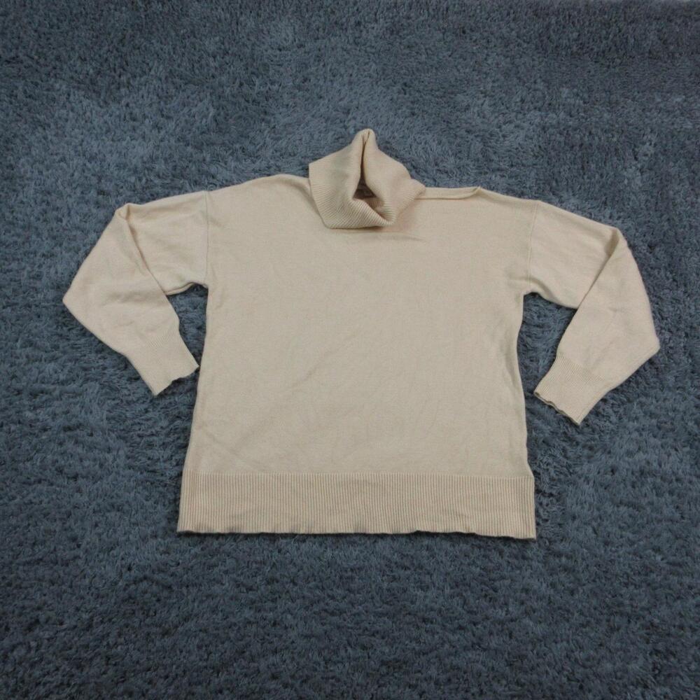 The Drop Sweater Womens XL Off White Turtleneck Long Sleeve Knit Pullover